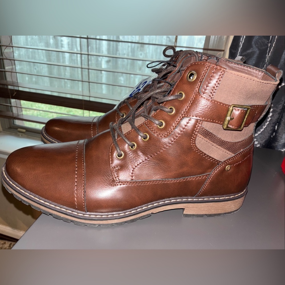 Madden Men's M-TITTAN Combat Boot, Brown, 13
